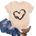 thumbnail image 1 of OKBOP Womens Tops Plus Size Yellow Easter Love Short Sleeve Crew Neck T-Shirts Ladies Shirts and Tops, 1 of 3