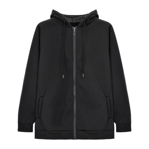 OKBOP Womens Zip Up Hoodies Sweatshirt Long Sleeve Solid Half Zip Sweatshirt Women Winter Gift Loose Fit Fashion 2023 Pullover Black