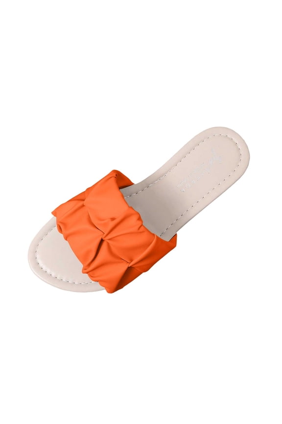 flat sandals for women Sandals Slide Square Toe Slide Open Toe Flat Arch Flat Heel flat sandals for women Flatform Slip-Resistant Stability
