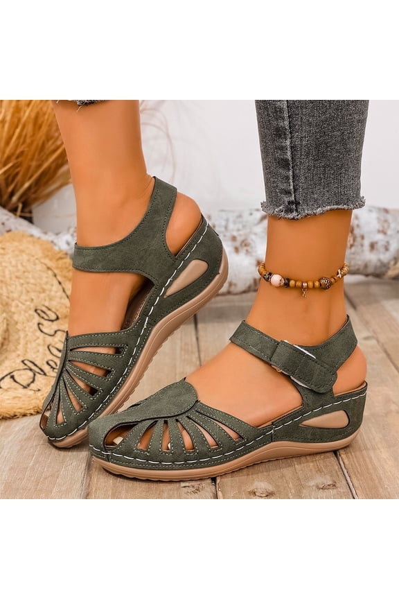 flat sandals for women flat sandals for women Closed Toe Fisherman Flat Hook & Loop Medium Arch Flat Slip-Resistant flat sandals for women Arch Support Flat Heel