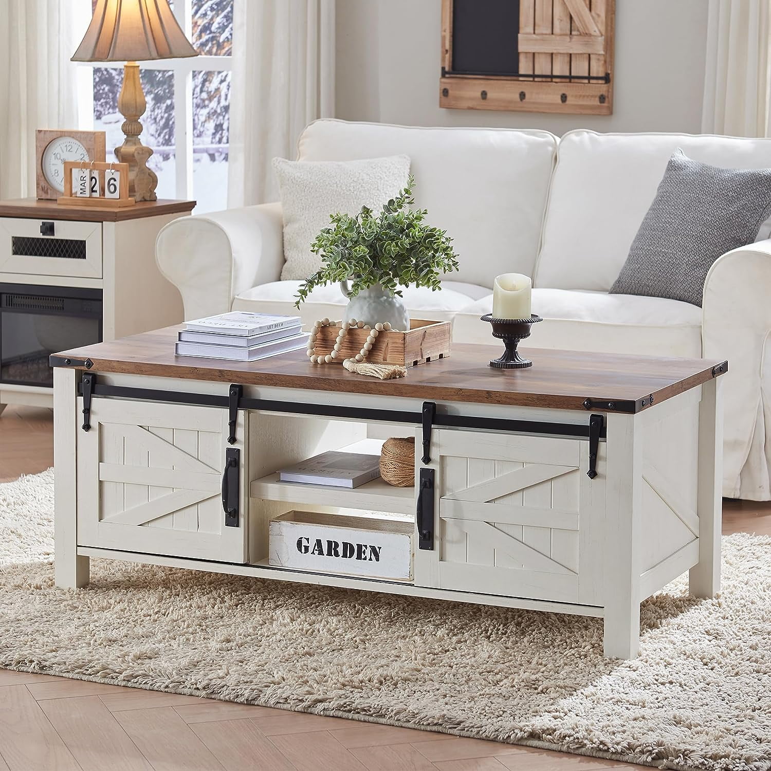 Barn door clearance coffee tables
