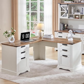 Ikea Alex Computer Desk with Drawers White 18210.20223.416
