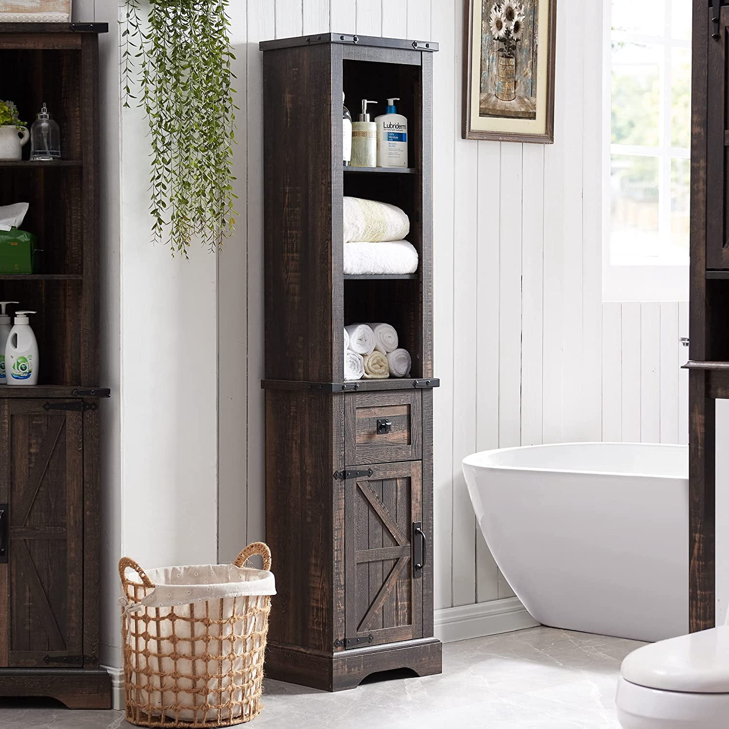OKD 68In Farmhouse Bathroom Organizers and Storage Pantry Storage ...