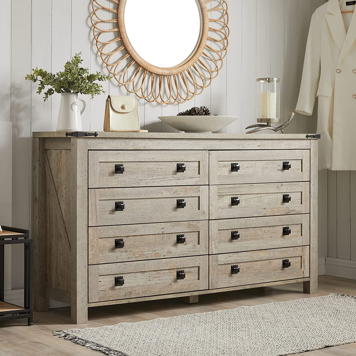 The Jean 60 Barnwood Vanity With Six Drawers
