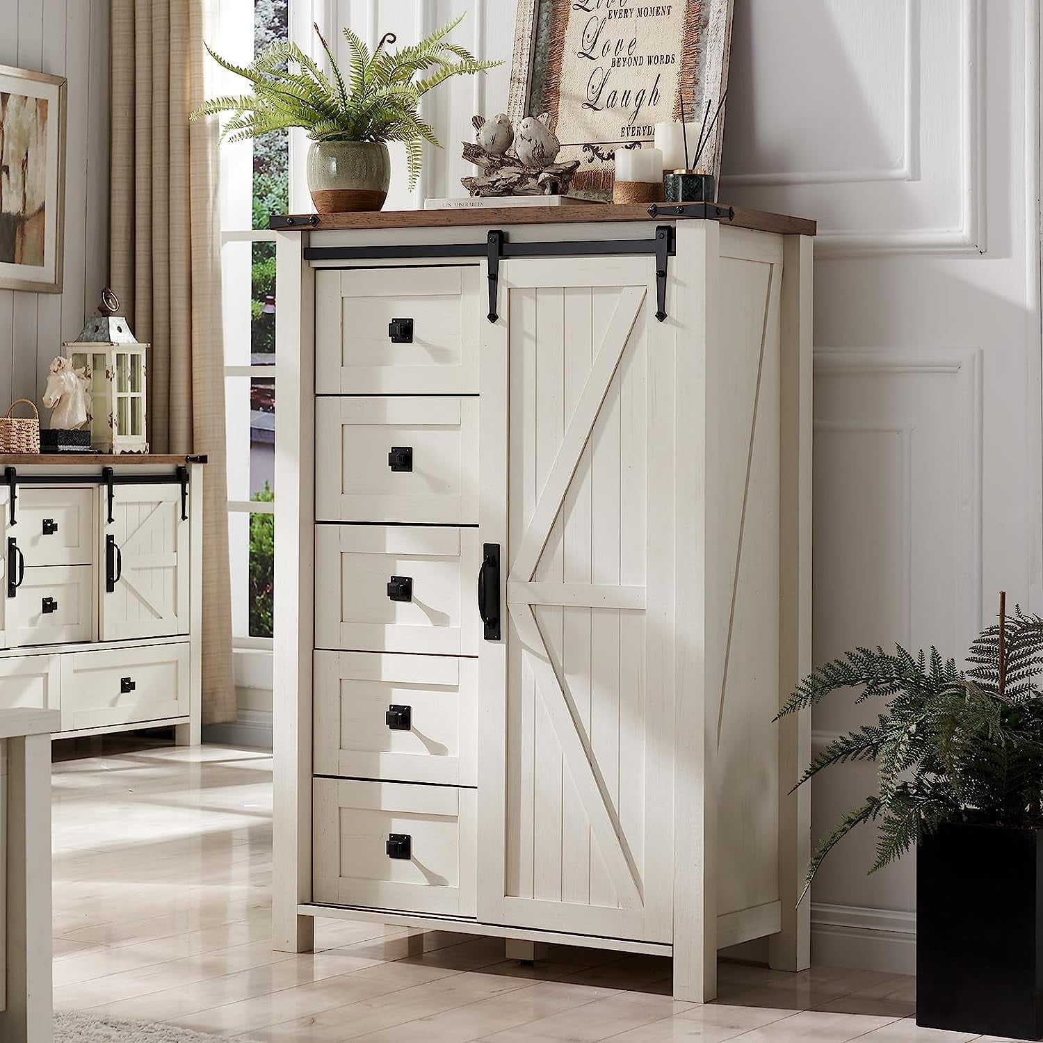 Picket House Furnishings Jenna Dresser and Mirror Set