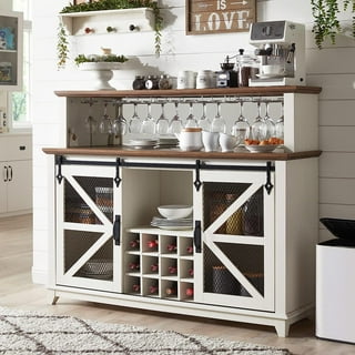 FUNKOL Large Capacity Kitchen Sideboard Storage Cabinet (wine