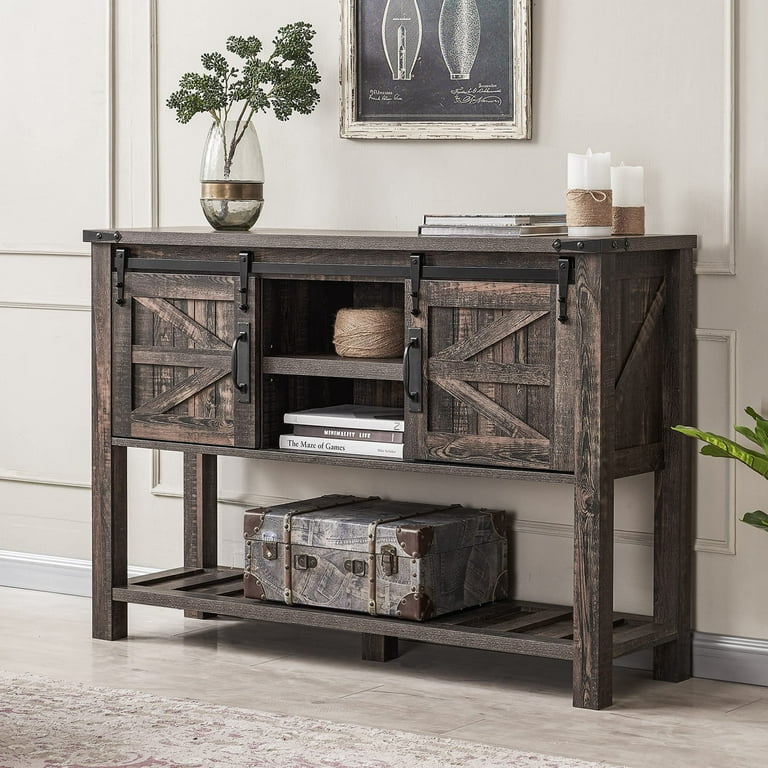 Kirkland sliding door farmhouse console deals table