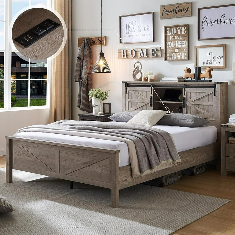 Modern farmhouse bed frame online