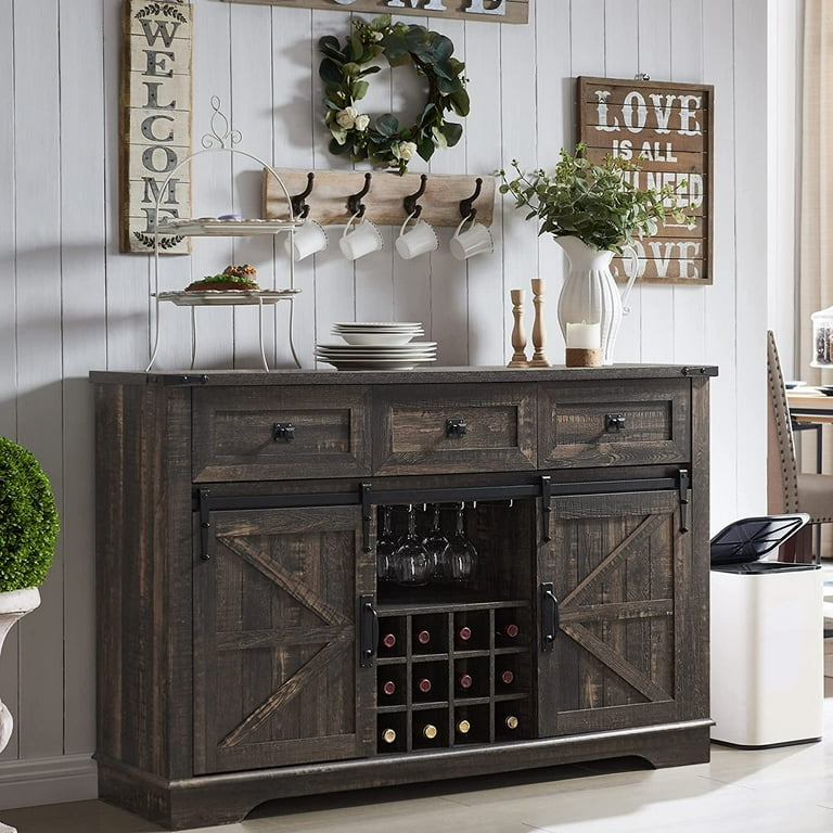 Farmhouse rustic buffet sales
