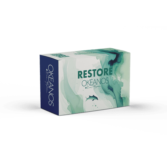 OKEANOS Restore Ritual Box, Professional Deep Reconstruction Hair Care Set with Shampoo, Mask, Repair Elixir, Bi-Phase Conditioner