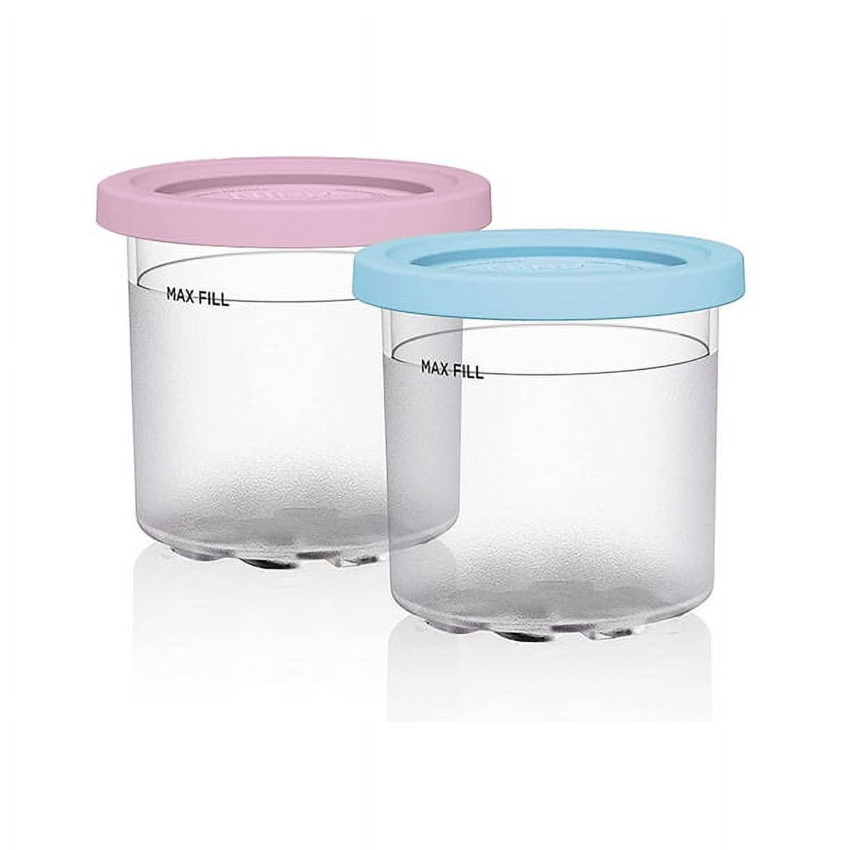 Cream Containers Ice Cream Pints Cup Storage Jars For Ninja Creami with  Lids