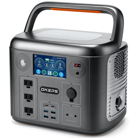 OKEPS S1500W Portable Solar Power Station 1280Wh for Outdoor Travel Camping RVs Emergency Use