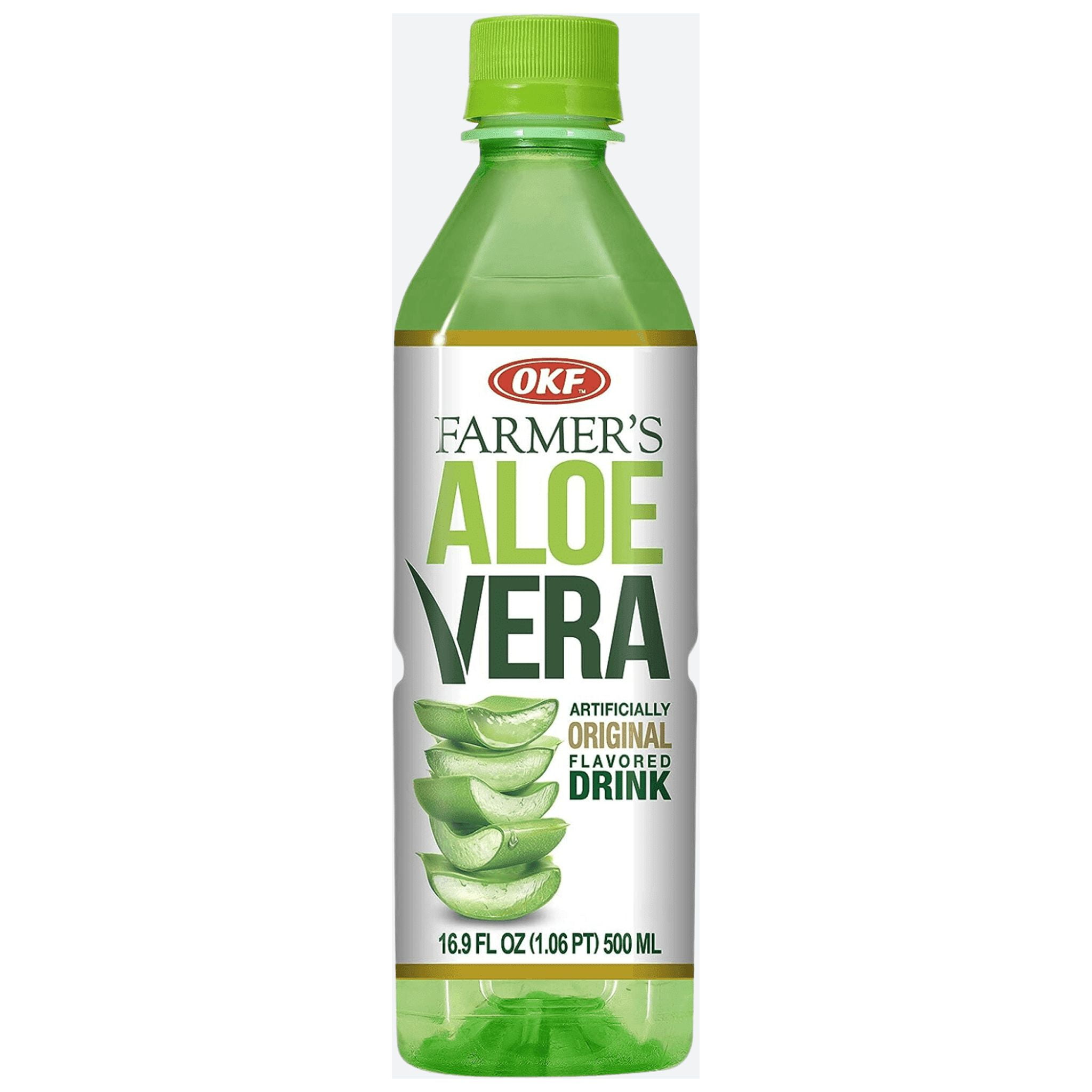 OKF Farmer's Aloe Vera Drink-16.9 Oz-Refreshingly Natural