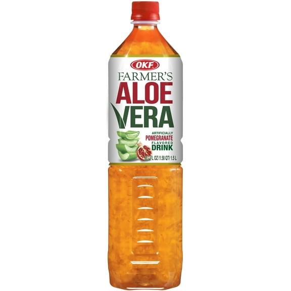 OKF Farmers Aloe Drink, Pomegranate, 50.7 Fl Oz