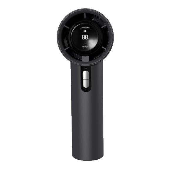 OKG Portable Handheld Fan100-Speed Adjustable LED Digital Display, USB Rechargeable Mini FanBlack