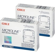 OKI 42377801 MICROLINE Self-Inking Black Ribbon 2-Pack