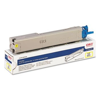 OKI 43459301 High-Yield Toner, 2000 Page-Yield, Yellow