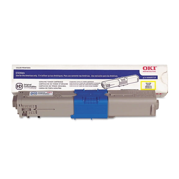 OKI 44469719 44469719 Toner, 5,000 Page Yield, Yellow