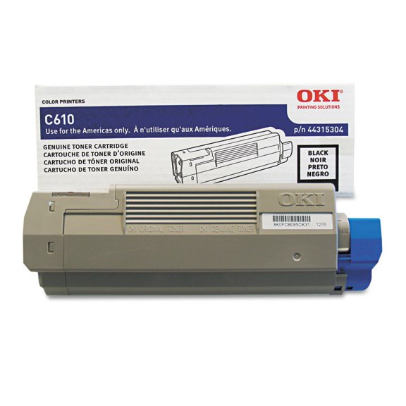 OKI Data 44315304 Toner Cartridge (Black) in Retail Packaging