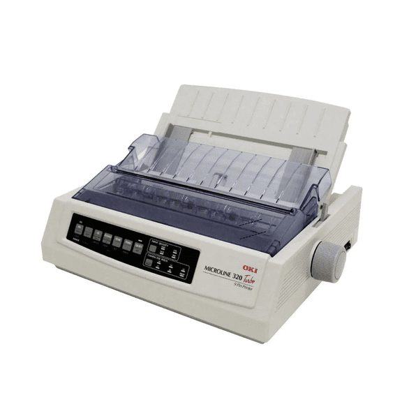 OKI Data MICROLINE 320 Turbo 9-Pin Dot Matrix Printer, USB, High-Speed Monochrome Impact Printer, Continuous Forms & Multipart Printing