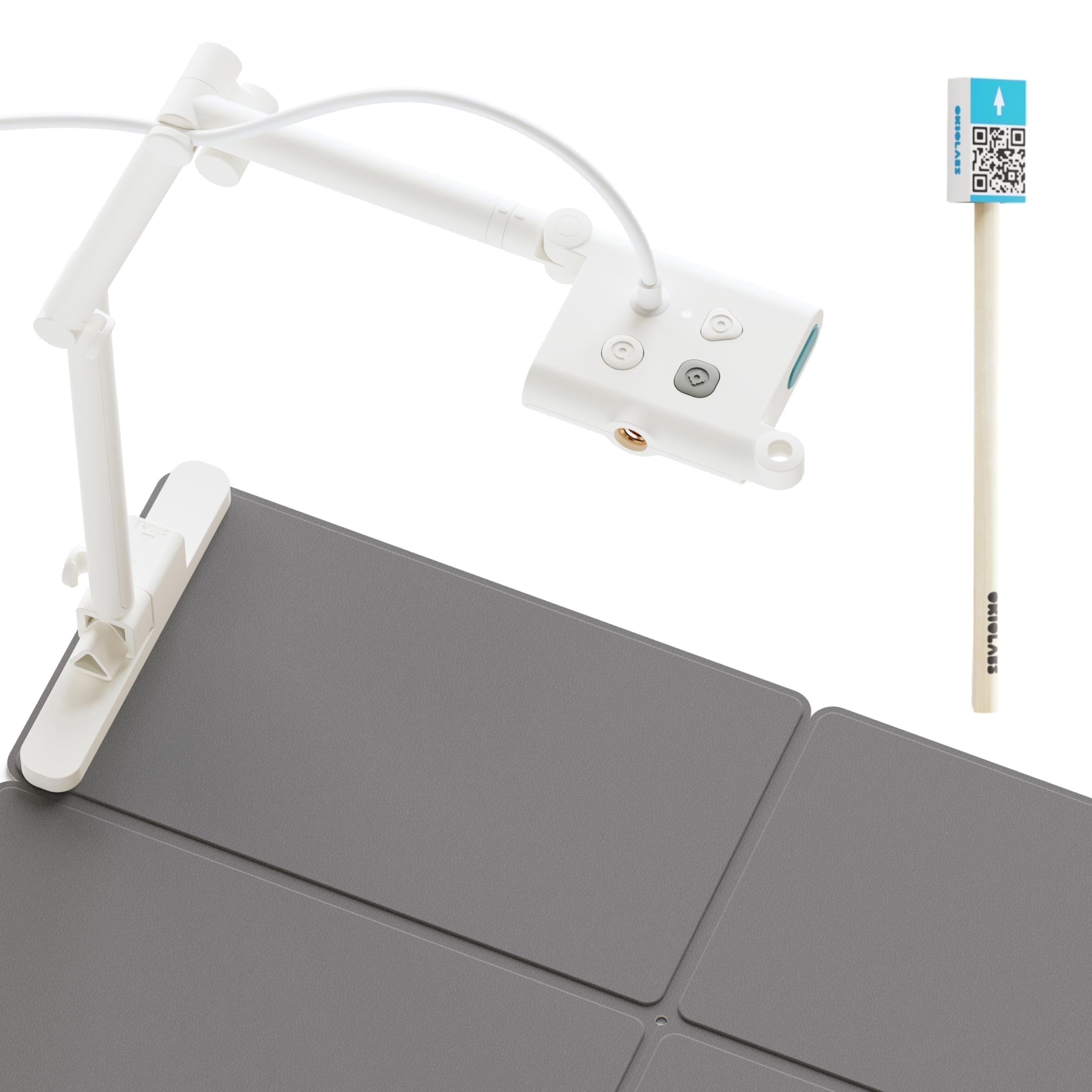 OKIOLABS OKIOCAM S 2K USB Document Camera & Webcam - 1440p For Teachers, Remote Work, Video Conferencing