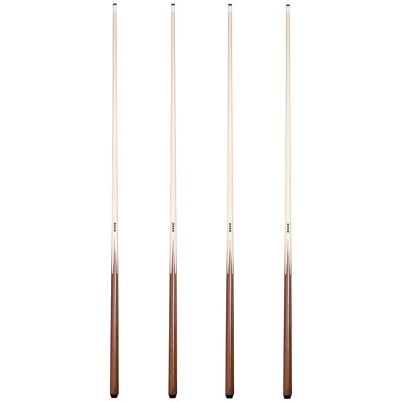 OKKO 1 pc Commercial Pool Billiard Maple Cue Sticks 57”, Glue-On Tip, Pack of 4 (18 oz)