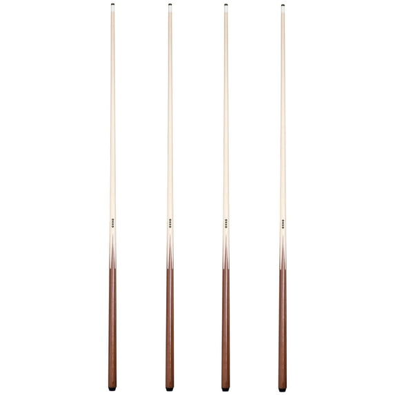 OKKO 1 pc Commercial Pool Billiard Maple Cue Sticks 57”, Glue-On Tip, Pack of 4 (20 oz)