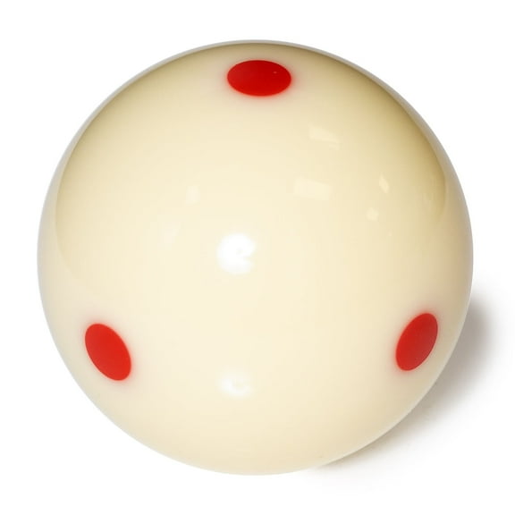 OKKO Billiard Pool Cue Ball Regulation Standard Size 2-1/4 57.2 mm - with 6 Red Dots