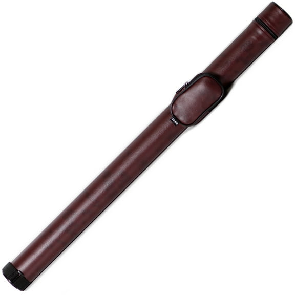 OKKO Billiard Pool Cue Hard Round Case 1x1 Burgundy