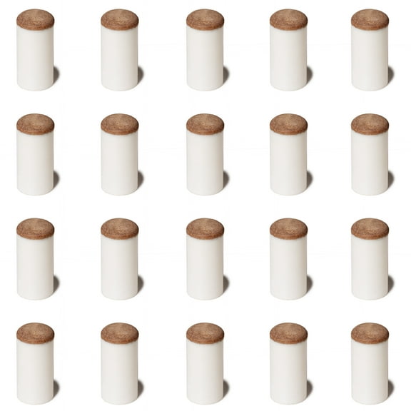 OKKO Billiard Pool Cue Slip-On Tips Medium/Hard, Pack of 20 (13 mm)