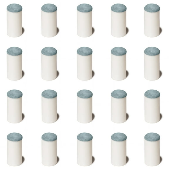 OKKO Billiard Pool Cue Slip-On Tips Soft, Pack of 20 (13 mm)