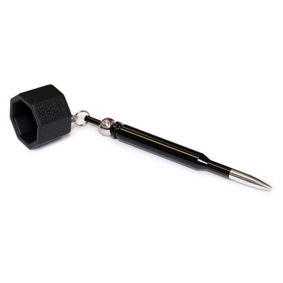 OKKO Octagon Bullet Billiard Pool Cue Chalk Pocket Holder Black - Fits Predator Chalk
