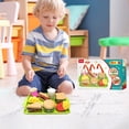 thumbnail image 1 of OKKVV 9‑Piece Pretend Play Fast Food Toy Set, Detachable Simulation Hamburger Fries Playset With Color Gift Box, Educational Role‑Play Kitchen Toy For Toddlers Kids Home Game., 1 of 9