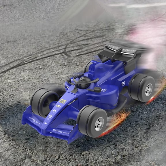 OKKVV Children’s Formula Racing Car Simulation Toy – Sports Car Model Birthday Gift Christmas Gift Toy for Boys Girls Kids Collectible Vehicle(Blue)
