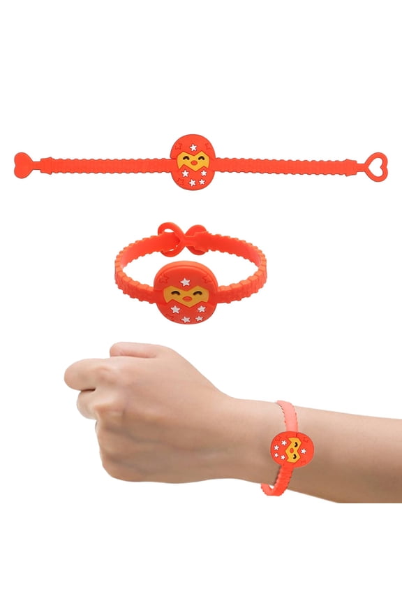 Sport Bracelet - Adjustable PVC Wristband - Birthday Easter Party Favors - Red Easter Egg