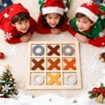 thumbnail image 1 of OKKVV Wooden Tic Tac Toe XO Board Game, Classic Early Educational Brain‑Teaser Toy, Kids Interactive Strategy Puzzle Game For Family Parent‑Child Game Play, 5.7 x 5.7 in C, 1 of 7