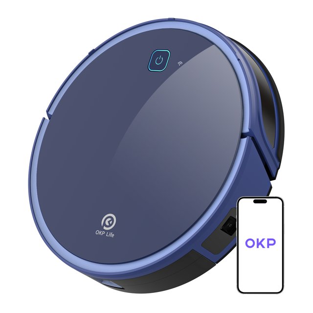 OKP Robot Vacuum Cleaner,4 Cleaning Modes, 120Mins Runtime Robotic