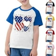 thumbnail image 1 of OKSALE Boys T Shirt Size 18 Funny USA Flag Heart Graphic Shirts for Kids 4th of July T-Shirts Unisex Boys Girls American Flags Shirt Patriotic Short Sleeve Tees 3-12 Years, 1 of 8
