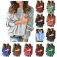 thumbnail image 1 of Oksale Lace Trim Tunic Shirts for Women Cotton Linen Shirt 3/4 Sleeve Tee Blouses Embroidered Blouse Loose Fit Boho Top Comfortable Peasant Tops, 1 of 6