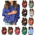 thumbnail image 1 of Oksale Plus Size Sweaters for Women Casual Round Neck Sweater with Button Dector Comfortable Long Sleeve Pullover Warm Winter Fall Tops, 1 of 6