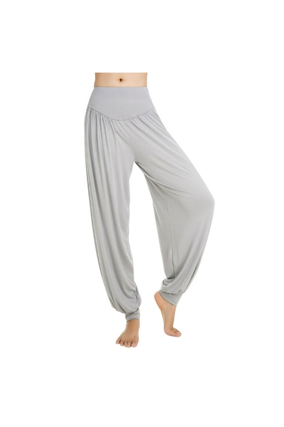 Super Soft Pants for Women Modal Harem Sweatpants Elastic Yoga Sweat Pants Solid Color Lightweight Pants for Dance Sports