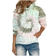thumbnail image 1 of Oksale Tie Dye Gradient Hoodies for Women Loose Long Sleeve Sweatshirts with Kangaroo Pocket Casual Drawstring Pullover Soft Fall Tops, 1 of 5