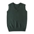 thumbnail image 1 of OKSALE V Neck Sweaters for Women Casual Vest Sweater Sleeveless Pullover Solid Color Jumper Warm Knit Classic School Uniform Knitwear 2025, 1 of 3