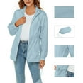 thumbnail image 1 of OKSALE Waterproof Rain Jackets for Women Windproof Jacket with Hood Lightweight Breathable Raincoat Outdoor Active Windbreaker with Pockets Packable Outerwear 2025, 1 of 8
