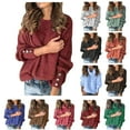 thumbnail image 1 of Oksale Womens Lace Trim Shirts Casual Victorian Blouses Loose Puff Sleeve Tee Blouse Button Down Shirt Elegant Trendy Tops 2025, 1 of 2