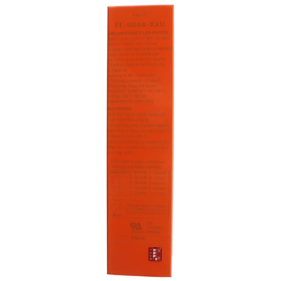 OKT Lighting EL-0848-XXU Non-Dimming LED Driver, Emergency, 12-48-Vdc, 8W, 120/277V