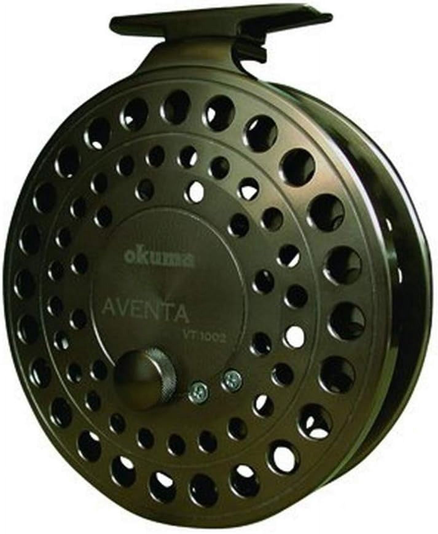 okuma center pin reels Aventa Float Rods duty On/Off click ratchet provides added spool tension Okuma Aventa Center Pin Rod