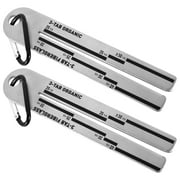 OKYMOTOR 2Pcs Shingle Gauge Stainless Steel Roof Shingle Measuring Tool High Hardness Shingle Measuring Gauge Portable Shingle Measuring Ruler for Fiberglass Shingle