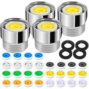 OKYMOTOR 36Pcs Shower Flow Reducer Limiter Set Heat-Resistant Shower Head Flow Control Valve Water Flow Control Saver Adapter Copper Flow Restrictor Valve with 28 Water Flow Restrictor for Bathroom