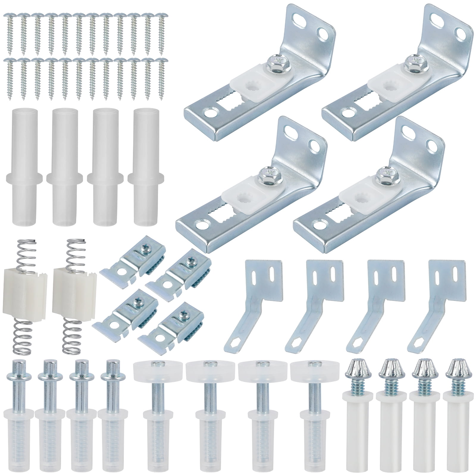 OKYMOTOR 54PCS 2 Pack Bifold Door Hardware Repair Kit Bifold Sliding Closet Door Hardware Kits